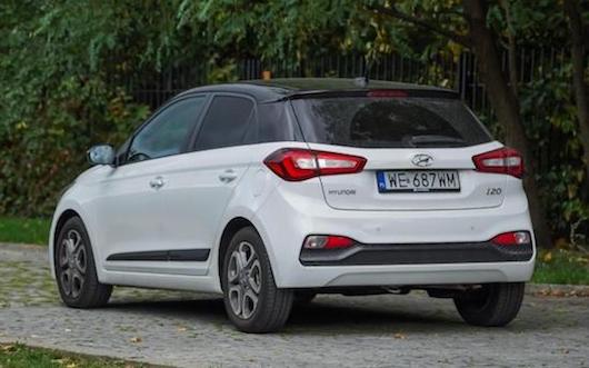 Hyundai i20 II FL вид сзади